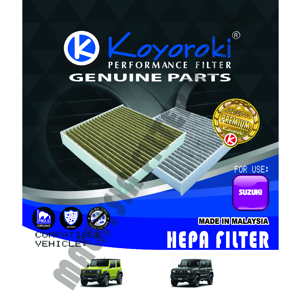 "PM2.5+CARBON HEPA" SUZUKI JIMNY(JB74V) JIMNY SIERRA(JB74W) FILTER CABIN FILTER PEN RSZ-74P00-C 9586