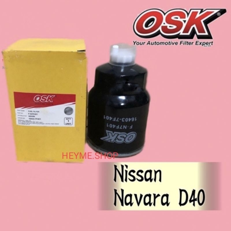 OSK F-N7F401 FUEL FILTER กรองดีเซล NISSAN NAVARA F-N7F401