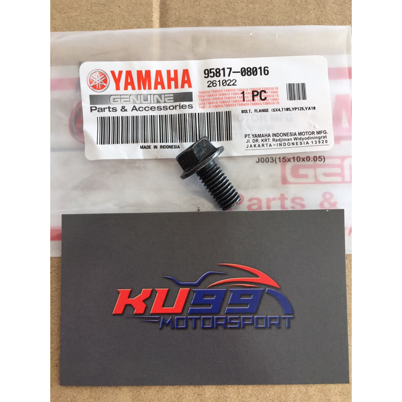 RXZ TAPAK ENGINE STAY HEAD SKRU Y15ZR LC135 V1 V2 V3 V4 V5 V6 V7 FOOTREST BOLT ขนาด 12 SCREW Y15 958