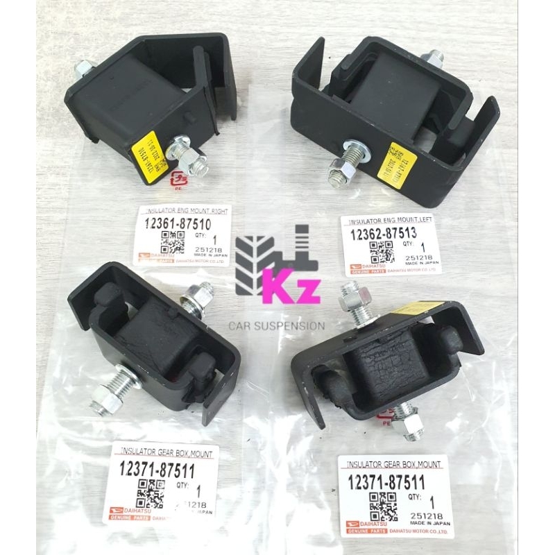 DAIHATSU S89 / RUSA S91 / HIJET S89 - ชุด 4 IN 1 - ชุดติดตั้งเครื่องยนต์