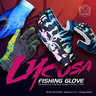 Team SEAHAWK LYCOSA FROST-X DRY GLOVE HALF FINGGER TOMAN