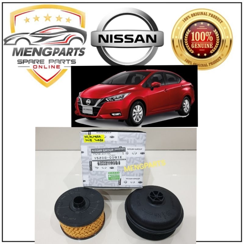 NISSAN ALMERA N18T 1.0 2019Y-2023Y ตลับกรองน้ํามัน, HOUSING กรองน้ํามันเครื่อง 15208-00Q1E