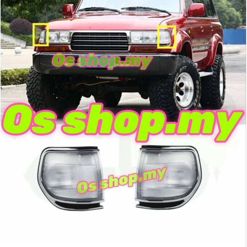 Toyota Land Cruiser 80 series FJ80 LC80 HJ80 BJ80 HZJ80 HDJ80 CHROME มุมสัญญาณโคมไฟ TEPI Lampu ไฟเลี
