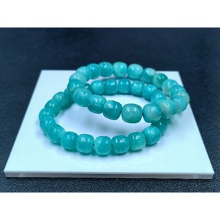 (หน่วยจริง) สร้อยข้อมือคริสตัล amazonite ธรรมชาติ