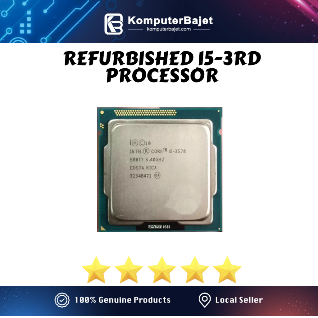 REFURBISHED i3-3RD I5-3RD i3-3210 i5-3320 5-3330 i5-3340 i5-3450 i5-3470 i5-3570 PROCESSOR CPU LGA 1