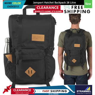 Jansport Hatchet กระเป๋าเป้สะพายหลัง ใส่แล็ปท็อป 28 ลิตร สีดํา สําหรับโรงเรียน ออฟฟิศ