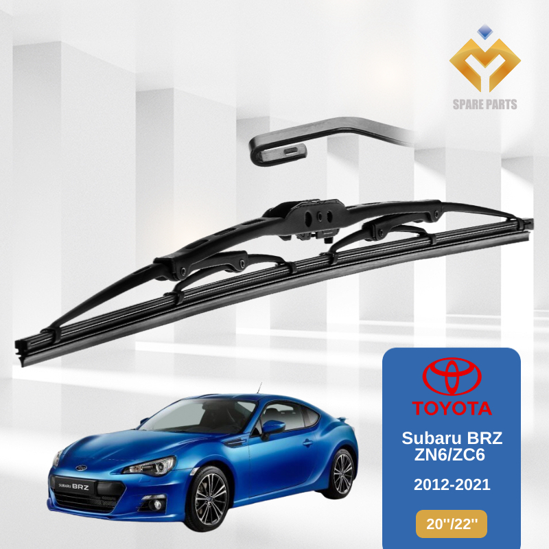 Toyota Subaru(ZN6/ZC6/ZN8/ZC8)1set 20"+22"GradeA ที่ปัดน้ําฝนยางพรีเมี่ยมโลหะ U Hook