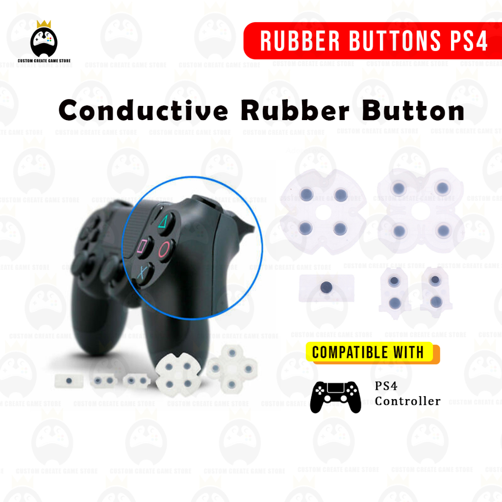 PS4 DS4 Controller ยาง Conductive Pad ปุ่มซิลิคอนสําหรับ PS4 DS4 เปลี่ยนชิ้นส่วน