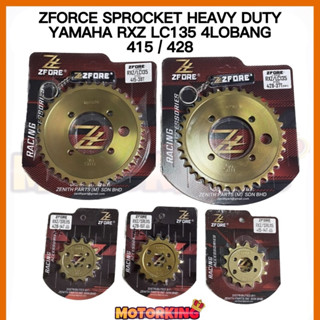 Zforce YAMAHA 4-hole SPROCKET RXZ LC135 415 428 ทนทานต่อการสึกหรอ