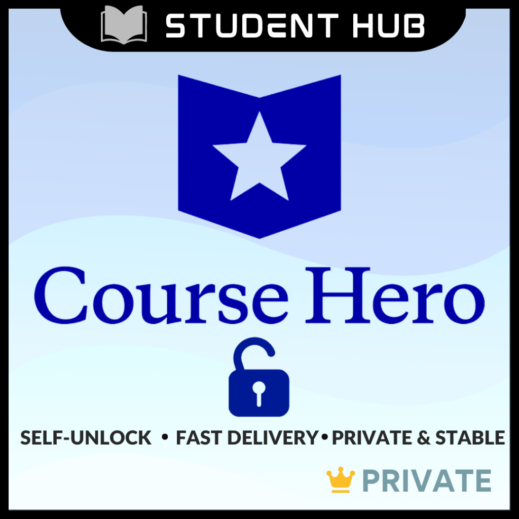 Coursehero 𝐏𝐑𝐈𝐕𝐀𝐓𝐄 | 𝐏𝐄𝐑𝐒𝐎𝐍𝐀𝐋 Unlock Document & Question Course Hero