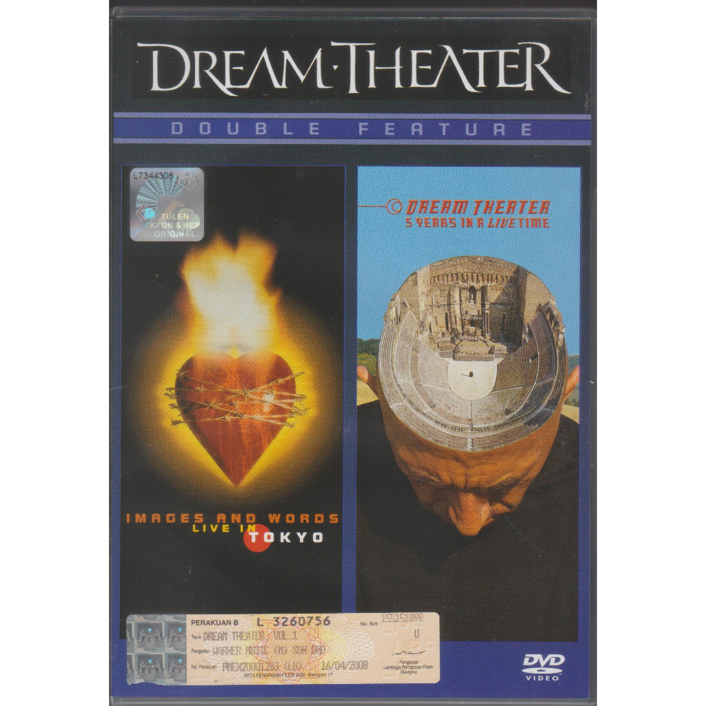 DVD Dream Theater – Double Feature: ภาพและคํา, Live In Tokyo / Dream Theater, 5 Years In A Live Time