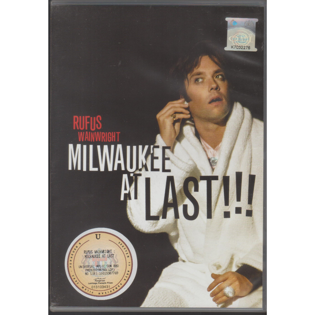 DVD Rufus Wainwright - Milwaukee ที่สุดท้าย!!!