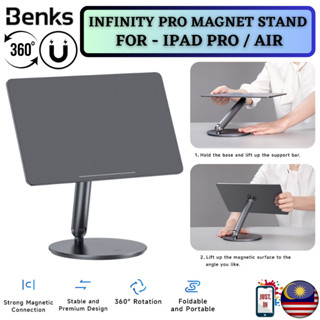 Benks INFINITY Pro ขาตั้งแม่เหล็ก หมุนได้ 360 องศา ปรับได้ สําหรับ iPad Pro 11 12.9 Air 5 4