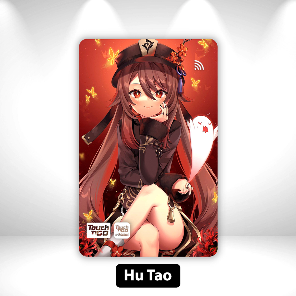 [Genshin Impact] Hu Tao - สติ๊กเกอร์ TNG NFC Card Skincard โดย Sticko Animation Touch n Go
