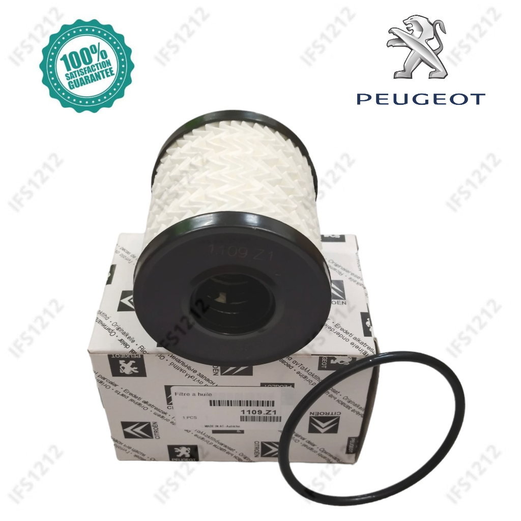 ใหม่ 1109-Z1 กรองน้ํามันเครื่อง PEUGEOT 207 208 2008 308 408 508 3008 5008 CITROEN RCZ DS3 DS4 DS5 C4 C5