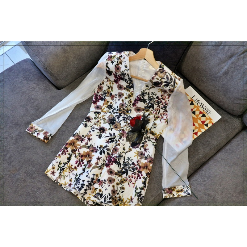 1and2hand; Used ผู้หญิงลําลองแขนสั้น playsuit ฤดูร้อน V คอ jumpsuit กางเกงขาสั้นไซส์ M