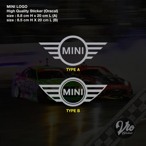 MINI COOPER LOGO Sticker / Decal (สติ๊กเกอร์คุณภาพสูง)
