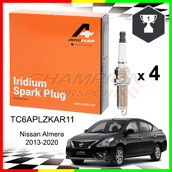 AUTOPLUS Iridium Spark Plug 4pcs Nissan Almera N17 Grand Livina L10 Latio C11L Sylphy B17 Teana J32 