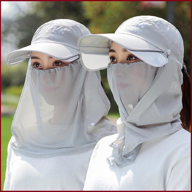 Unisex ขยายด้านข้างกอล์ฟ Niqab Design Camping เดินป่าชายหาดว่ายน้ําหมวกตกปลาคอ Flap Full Cover Sun ห
