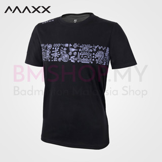 Maxx เสื้อยืด ลายกราฟฟิค MXGT072 (สีดํา)