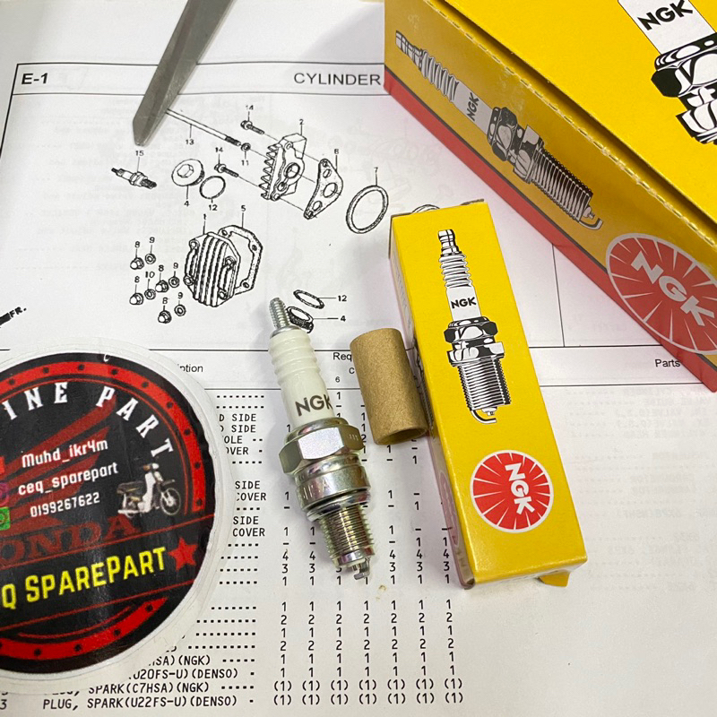 PLUG SPARK NGK (C6HSA) มอเตอร์ HONDA NGK
