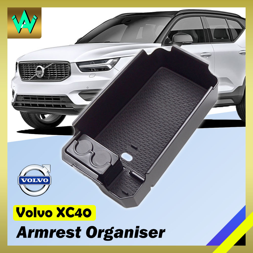 วอลโว่ xc40ที่เท้าแขนกล่องเก็บคอนโซลกลางถุงมือถาดออแกไนเซอร์กรณีอุปกรณ์เสริม2021 2022 2023