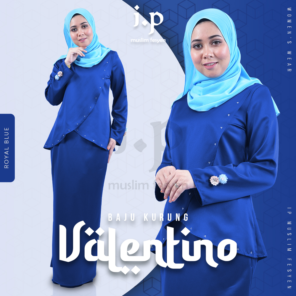 ROYAL BLUE KURUNG DRESS
