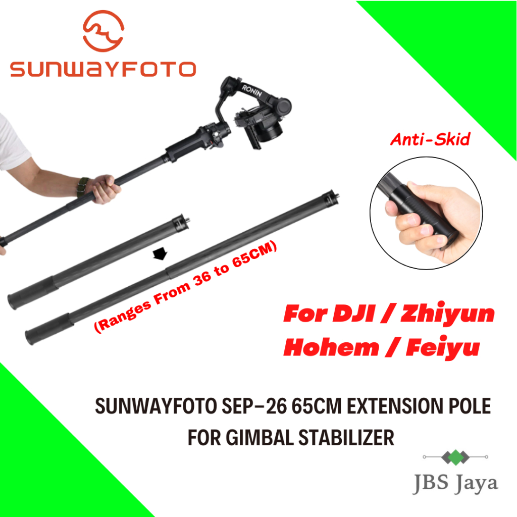 SUNWAYFOTO SEP-26 65 ซม.สําหรับ Gimbal Stabilizer สําหรับ DJI/ Zhiyun/Hhem/Feiyu Stabilizer Gimbal