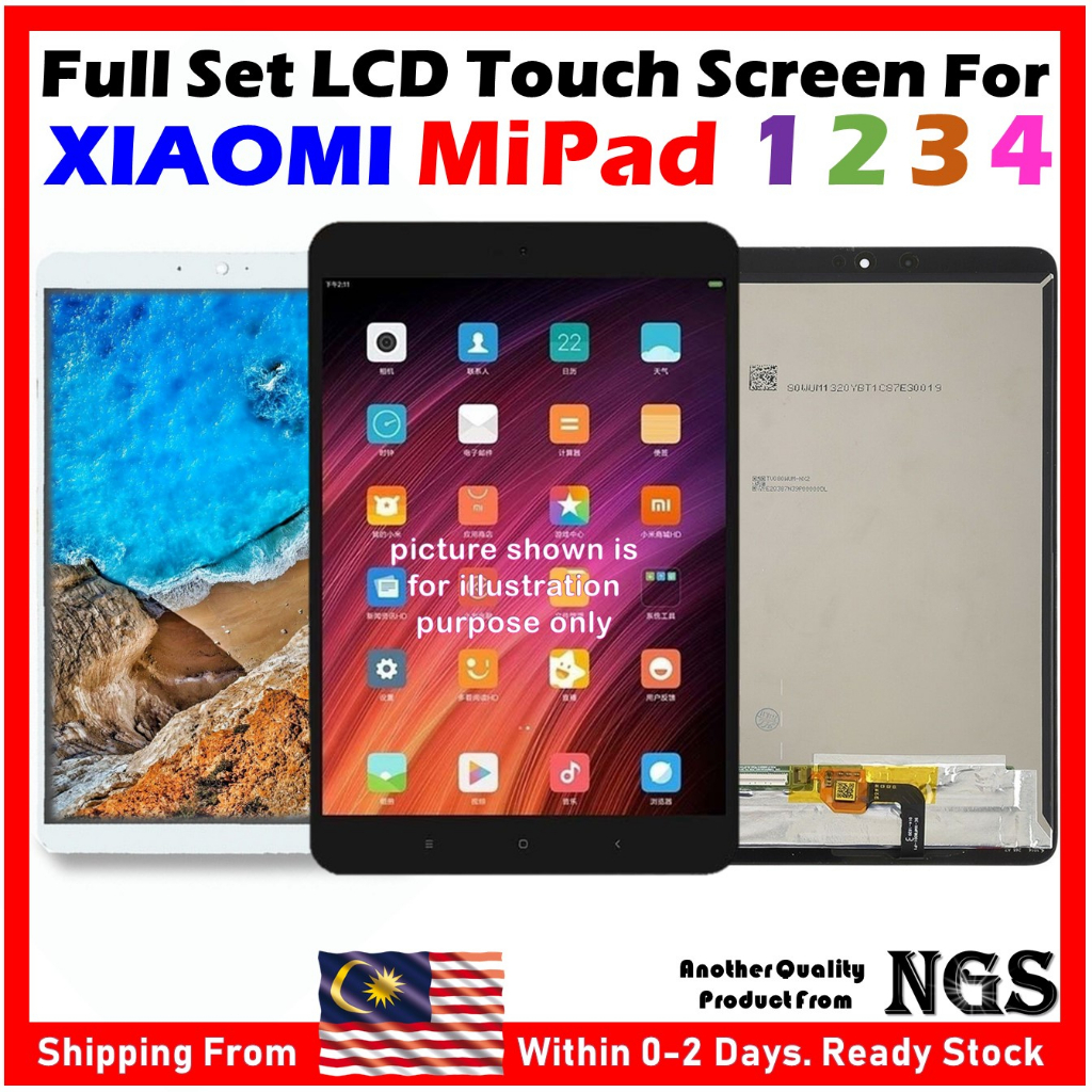 Ngs ORl NGS ชุดหน้าจอสัมผัส LCD สําหรับ XIAOMI Mi Pad 1 Mi Pad 2 MiPad 3 Mi Pad 4 XIAOMI Pad 4 +