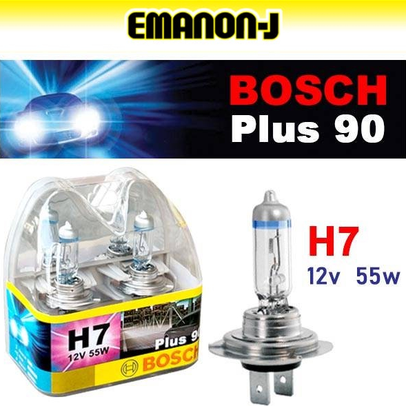 หลอดไฟหน้า Bosch Halogen Light Plus 90 H7 55w สําหรับ 12v