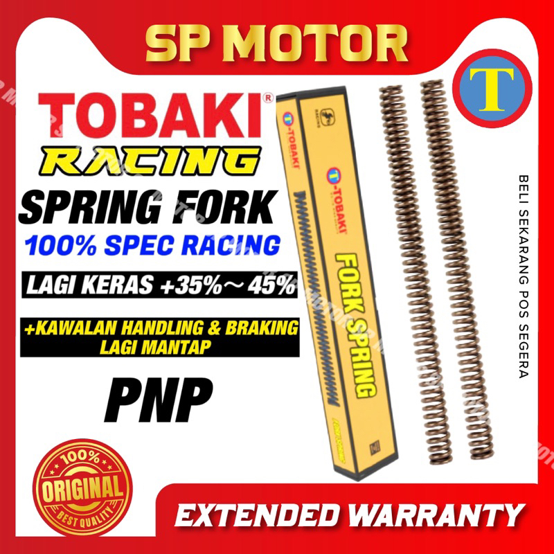 TOBAKI RACING FRONT FORK SPRING EX5/ EX5 DREAM/ LC135 / Y125Z/ Y15ZR V1 V2/ RS150R/ RSX150/ VF3I Y15