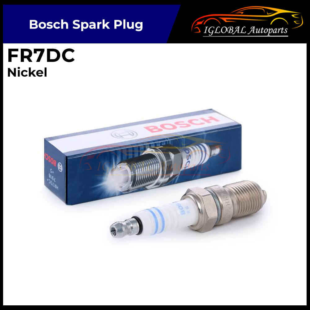 (1 ชิ้น) หัวเทียน Bosch FR7DC - Mercedes-Benz S Class W140 / Peugeot Naza 206 Bestari / Renault Clio