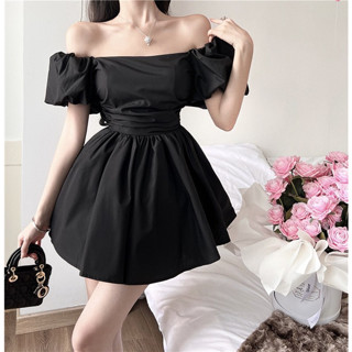 ชุดเดรสกระโปรง สําหรับสตรี แขนสั้น พิมพ์ลาย Classy Pettiskirt DRESS 8631 [DRESS]