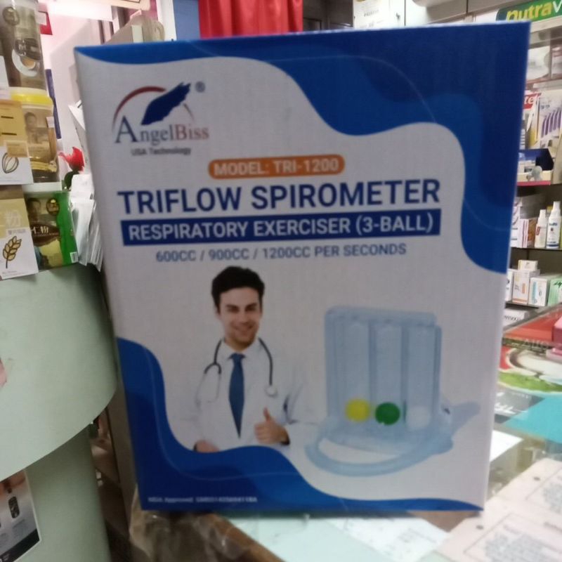AngelBiss TRIFLOW SPIROMETER RESPIRATORY EXERCISER (3 ลูก)