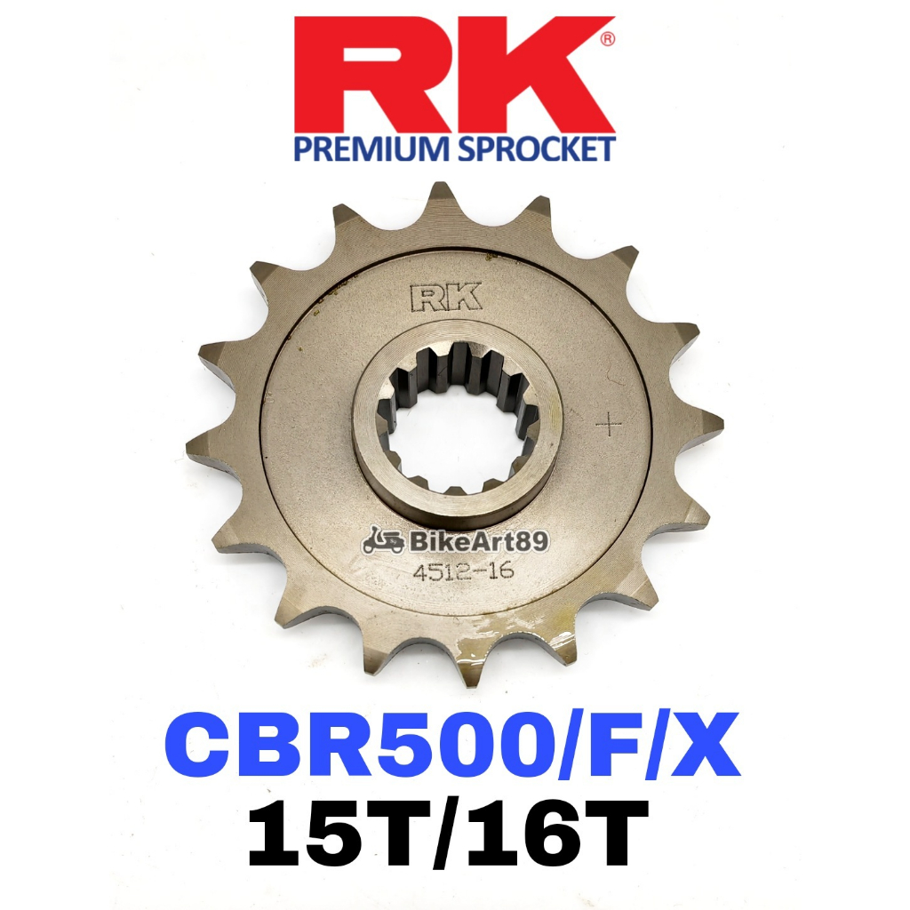 RK สเตอร์หน้า CBR500 CB500F CB500X 15T 16T RK Depan Sprocket RK520 RK 520 CBR 15T/16T มอเตอร์อะไหล่เ
