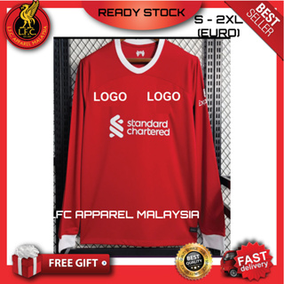 เสื้อกีฬาแขนยาว ลายทีม Liverpool FC 22 23 Fans Issue Jersey ไซซ์ S M L XL 2XL