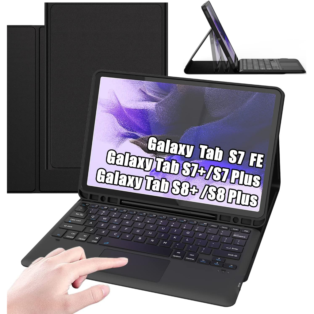 สมาร์ท Samsung Galaxy Tab S8+/S7 /S6/S7+ เคสคีย์บอร์ด Tab A8 Lite พร้อมคีย์บอร์ดเคสคีย์บอร์ดอัจฉริยะ