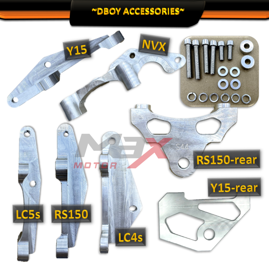 ขายึดคาลิปเปอร์ GP4 M3K50 GSX M4 M40 M50 ด้านหน้าด้านหลัง Y15 LC135 4s 5s Y125z NVX RS150 RXZ [100mm]