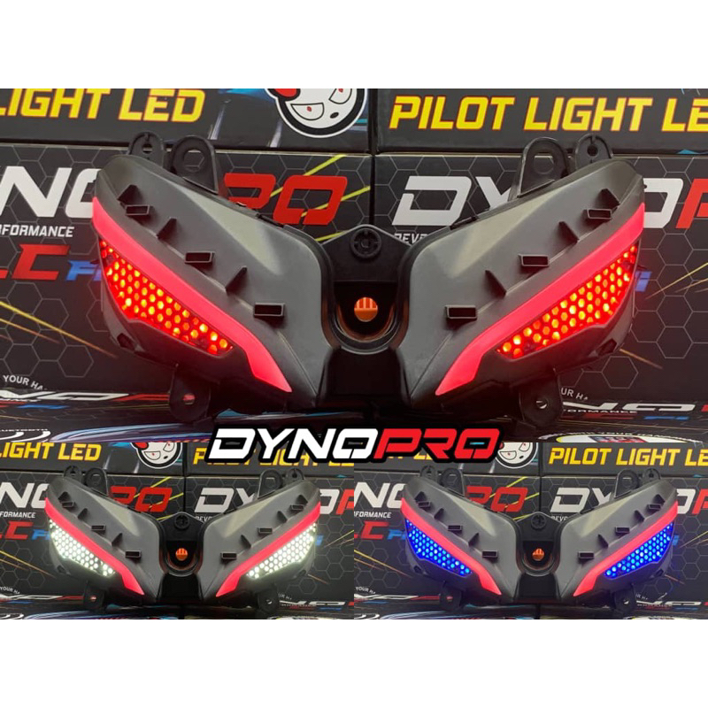 DYNOPRO DYNO PRO LC 135FI V8 BLUETOOTH PILOT LIGHT BAR 888 (น้ําเงิน /ขาว /แดง)