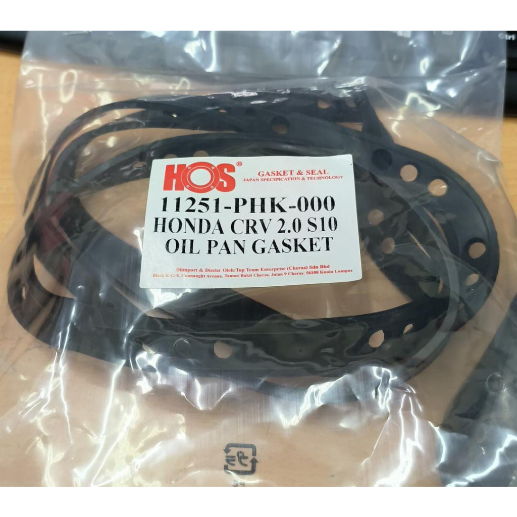[ HOS ] [ HONDA CRV 2.0 T/CAM OIL PAN GASKET B16A HONDA SR4 CRV S10 T/CAM O/P ] [ 11251-PHK-000 ]