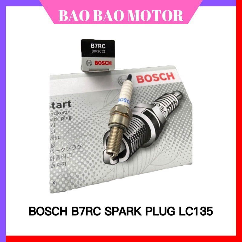 BOSCH SPARK PLUG B7RC LC135 135LC LC 4S 5S Y15 W125 WAVE125 BUI CPR8 CPR6