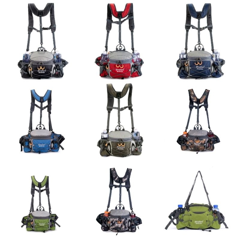 Big Deuter Mountain กันน้ําขี่เดินป่ามัลติฟังก์ชั่นกระเป๋าสะพายกระเป๋าเป้สะพายหลัง