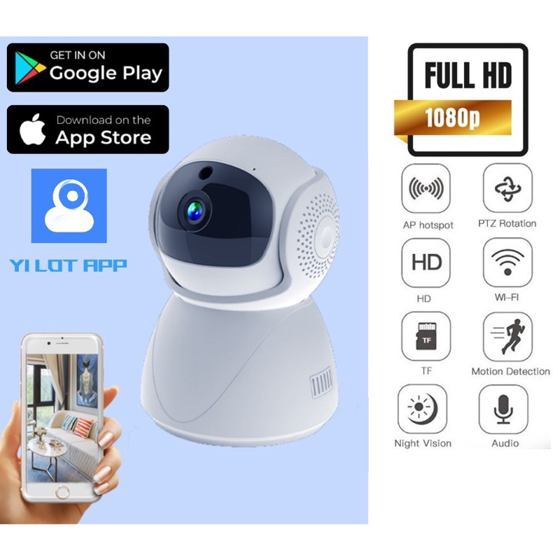 Yilot 5G 2MP 1080P Wifi กล้องเฝ้าระวัง IP สองทางเสียง Night Vision AI การติดตามมนุษย์ความปลอดภัยกล้อ