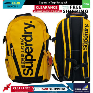 SUPERDRY [โรงงาน Rejec`] กระเป๋าเป้สะพายหลัง ใส่แล็ปท็อป 21 ลิตร สําหรับเดินทาง โรงเรียน สํานักงาน