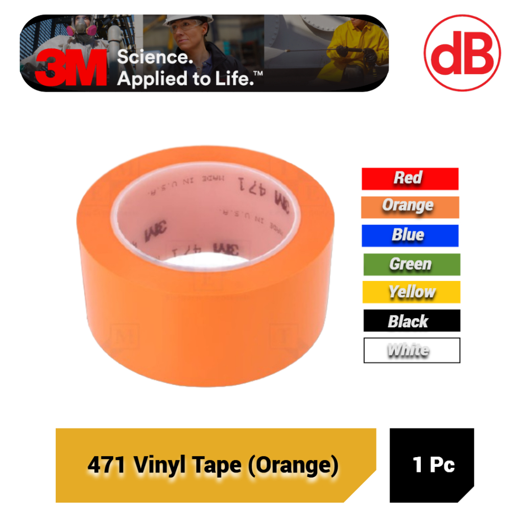 3M 471 เทปส้ม @ 50mm x 36 หลา