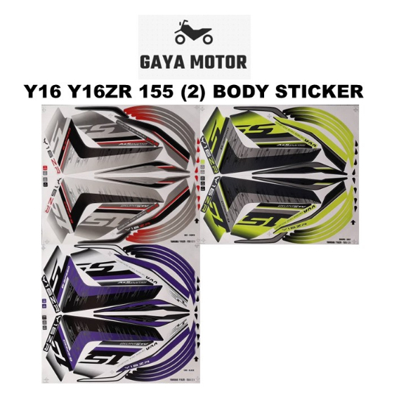 Y16 Y16ZR 155 (2) สติ๊กเกอร์ร่างกาย