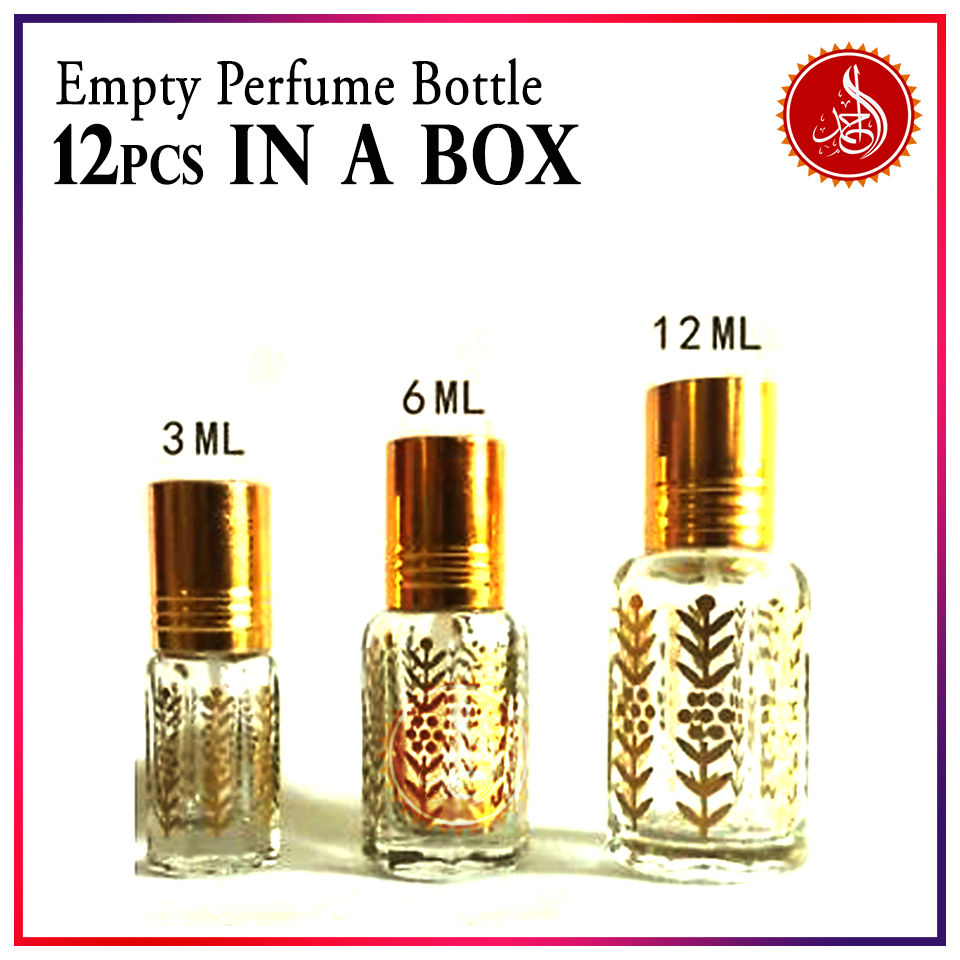 12 ชิ้น - น้ําหอมเปล่าขวด Bunga (Stick) - 3ml/6ml/12ml