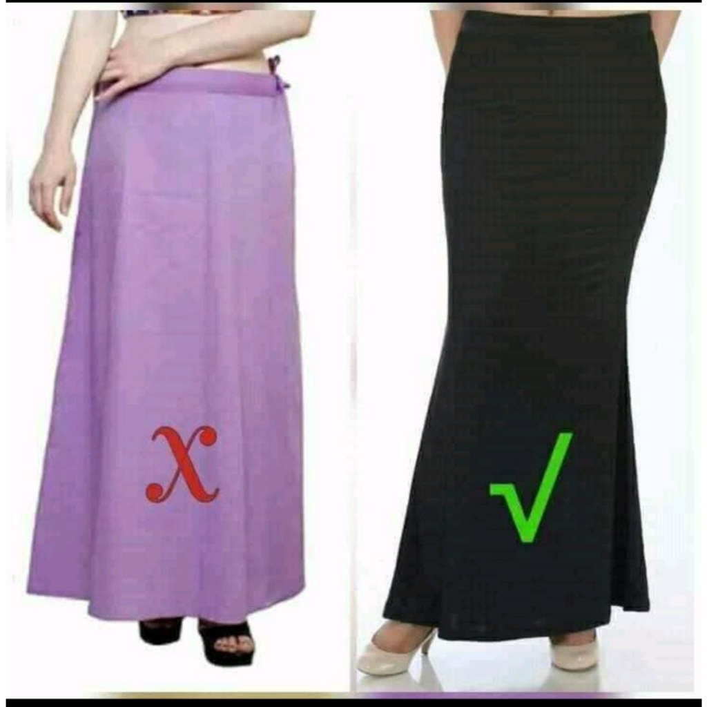 PETICOT SAREE BLACK COLOUR สําหรับภายใน SAREE