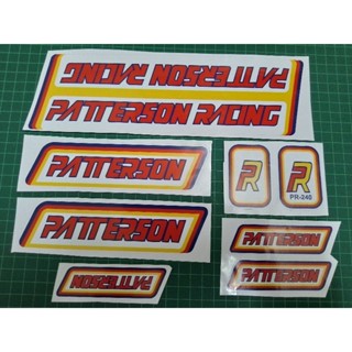 สติกเกอร์ PVC เคลือบเงา พิมพ์ลาย BMX Patterson Racing PR-240