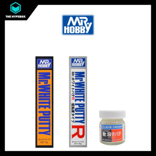 Mr HOBBY - MR WHITE PUTTY - 30g / MR วิสคอยซิตี้ กลิ่น MR WHITE PUTTY R LOW - 30g / MR DISSOLVED PUTTY - 40ml (P118, P119, P123)